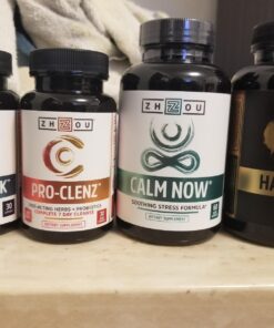 Zhou Calm Now Soothing Support with B Vitamins, Ashwagandha, Magnesium & Zinc, Relax, Focus & Positive Mind, Supports Serotonin Increase, Non-GMO, Vegan, Gluten-Free, 30 Servings - 60 VegCaps 27 71dywwz4u7L 1