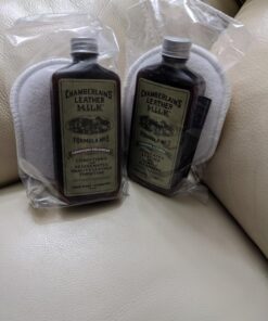 Leather Milk Leather Furniture Cleaner & Conditioner Kit (2 Bottle Furniture Care Set) - Straight Cleaner No. 2 + Furniture Treatment No. 5 - All Natural, Non-Toxic. Made in USA. W/ 2 Restoration Pads 6 oz 11 71dz0Wr9MBL