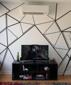 ProTapes Colored Crepe Paper Masking Tape, 60 yds Length x 1" Width, Black (Pack of 1) 1" (Pack of 1) 14 71dzWl9LPRL