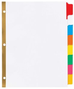 AVERY 8-Tab Binder Dividers, Write & Erase Multicolor Big Tabs, 6 Sets, School Binder Organizers (23079) - 73079 13 71dzbIREGKL