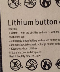 JUNPOWER CR2032 3V Lithium Battery (20pcs) 5 Count (Pack of 4) 32 71dzqLcPd1L