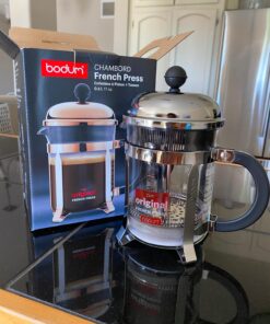 Bodum Chambord French Press Coffee Maker, 17 Ounce, .5 Liter, Chrome 21 71dzySthMdL