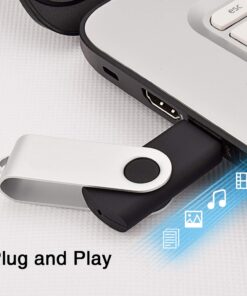 KOOTION 10 Pack 4GB Flash Drive 4gb USB 2.0 Flash Drives USB Drive Jump Drive Bulk Thumb Drive Swivel Memory Stick Black 10pack-Black 11 71e O5Q 4CL