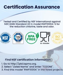 GOLDEN ICEPURE 5231JA2005A Replacement for LG LT600P, 3PACK, 469990, RFC1000A, WF300, FML-2 Refrigerator Water Filter 5231JA2006B, LFX25961SB, LSC27931ST, LFX25971ST, LRSC26925TT, LSC27990TT 14 71e jKgBfKL