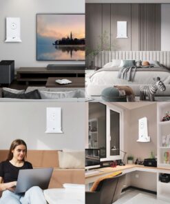 XLTTYWL StarLink Mount, Star Link Internet Kit Satellite Brackets Holder Stability ABS Wall Mount Router Protection for StarLink Mesh Router V2 Mesh Router 20 71e08s3ueBL