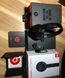 Beats Solo3 Wireless On-Ear Headphones - Apple W1 Headphone Chip, Class 1 Bluetooth, 40 Hours of Listening Time - Matte Black (Previous Model) 40 71e0A7H1vAL