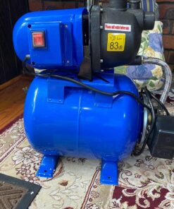 Goplus 1.6HP Shallow Well Pump & Pressure Tank, 1000GPH Garden Water Pump Jet Pressurized for Home Irrigation Garden Lawn, 1200W (Blue) Blue 17 71e1KSuHA7L