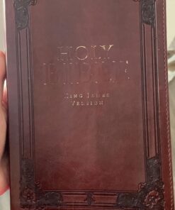KJV Holy Bible, Standard Size, Burgundy Faux Leather w/Thumb Index and Ribbon Marker, Red Letter, King James Version 37 71e1RXPZXRL