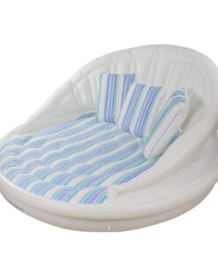 70-Inches Inflatable White and Blue Striped Floating Swimming Pool Sofa Lounge Raft 7 71e2Whx8Y2L