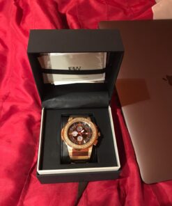 JBW Men's JB-6101-J"Saxon" 18K Gold-Plated Stainless Steel Diamond Watch 16 71e2eLnVcoL