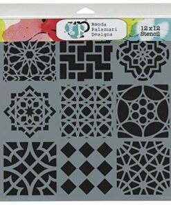 The Crafters Workshop TCW-385 Template, 12 by 12-Inch, Moroccan Tiles