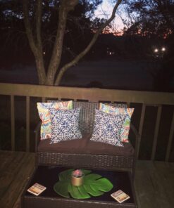 Greendale Home Fashions Outdoor Accent Pillows, Indigo, Set of 2 33 71e4VIQfDRL