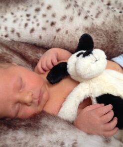 Jellycat Bashful Black and Cream Puppy Stuffed Animal, Small, 7 inches Small - 7" 12 71e6GvNuPsL