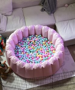 Amazon Basics BPA Free Crush Proof Plastic Pit Balls with Storage Bag, Toddlers Kids 12+ Months, 1000 Count, 1000 Balls, 6 Pastel Colors 44 71e6Ujke3YL