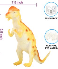 Dinosaur Figure, 7 Inch Jumbo Dinosaur Toy Playset(12 Pack), Safe Material Assorted Realistic Dinosaur,Yeonha Toys Vinyl Plastic Dino Dinosaur Set Party Favors Toys for Kids Boys Toddler Educational 23 71e6bprqeyL