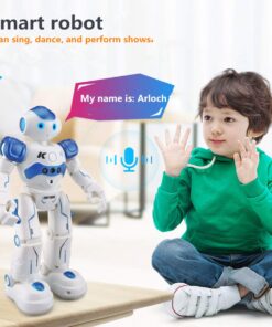 WEECOC RC Robot Toys Gesture Sensing Smart Robot Toy for Girls Can Singing Dancing Speaking Christmas Birthday Gift (Pink) 15 71e6dz1dZxL