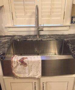 Kraus KHF200-33 Standart PRO Stainless Steel Sink 33 inch Farmhouse Apron Single Bowl 16 gauge Rounded Apronfront 57 71e8PA00T0L