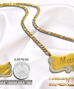 ProLuckis Handmade Personalized Name Jewelry Necklace 18k Gold Plated-Custom Made Any Name Style 4 9 71e8f7Y 1eL