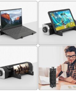 OImaster Laptop Cooler with Adjustable Stand, Laptop Cooling Pad 3-Speed Adjustable Small Desk Fan, USB Multi Function Laptop Cross-Flow Turbine Cooling Fan for Laptop Pad Tablet Phone (1691) 25 71e9QQZ7oJL