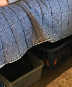 Adjustable Stackable Bed Frame Risers for Elevation & Under-Bed Storage - Heavy-Duty Furniture Riser for Table, Couch, Desk, and Chair - Set of 4 Large & 4 Small Bed Lifts - Black Home It 39 71e9bRUNeQL 1