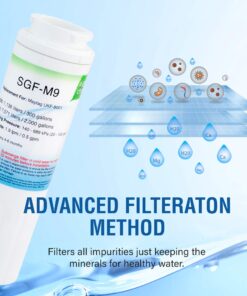 Swift Green Filters SGF-M9 Replacement water filter for UKF8001,EDR4RXD1,FILTER 4,EFF-6007A,46-9005,46-9006,CLCH101, 1, White, 1 Pack 21 71e9kWvf0wL