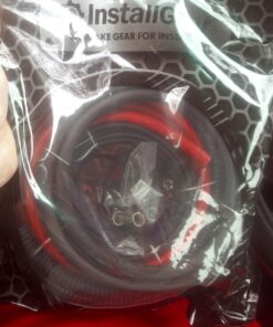 InstallGear 4 Gauge Amp Kit - Amp Kit with Amplifier Installation Wiring True Spec and Soft Touch Wire - 4 Gauge Wire - Amp Wiring Kit 4 Gauge - Sub Wiring Kit - Amp Wire Kit Red 39 71e9kl V2iL