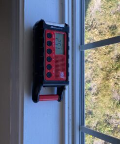 Midland - ER310, Emergency Crank Weather AM/FM Radio - Multiple Power Sources, SOS Emergency Flashlight, Ultrasonic Dog Whistle, & NOAA Weather Scan + Alert (Red/Black) 39 71e9s0TJIxL