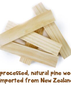 Imagination Generation Constructables! Pine Wood Building Planks, 150 Pieces - Educational Tinker Toys for Kids & Teens - STEM Stacking Blocks for Boys & Girls - Wooden Playset for Learning 16 71eAAyEciL 1