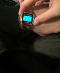 Timex Men's T78677 Classic Digital Gold-Tone Stainless Steel 39 71eAewvSOUL