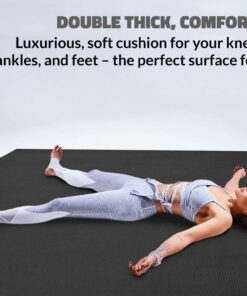 Gorilla Mats Premium Large Yoga Mat – 7' x 5' x 8mm Extra Thick & Ultra Comfortable, Non-Toxic, Non-Slip Barefoot Exercise Mat – Works Great on Any Floor for Stretching, Cardio or Home Workouts 7' x 5' x 8mm (84" Long x 60" Wide) 23 71eAxI6AQxL 1