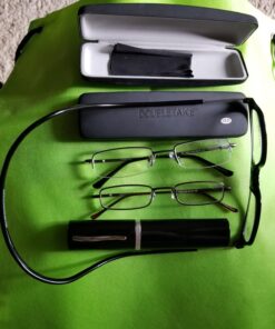 Clic Magnetic Reading Glasses, Computer Readers, Replaceable Lens, Original Long, (M-L, Black, 1.75 Magnification) 1.75 x 14 71eBJcXIYvL