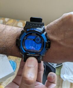Casio Men's G8900A-1CR G-Shock Black and Blue Resin Digital Sport Watch 30 71eBs 9PQmL