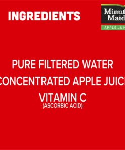 Minute Maid Apple Juice with Vitamin C, Fruit Juice Drink, 10 Fl Oz, 24 Pack 10 Fl Oz (Pack of 24) 15 71eCgycWN1L
