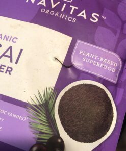 Navitas Organics Acai Powder, 8 oz Bag, 76 Servings — Organic, Non-GMO, Freeze-Dried, Gluten-Free 8 Ounce (Pack of 1) 18 71eD1OELTQL