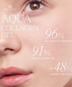 Project E Beauty Aqua Collagen Gel 24-Hour Hydration | Anti-Aging Brightening Treatment | Hydrating & Moisturizing Facial Skincare | Anti-Wrinkle Body Lotion | For Dry or Rough Skin | 50ml 11 71eDO8 OdBL