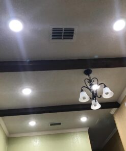 PARMIDA (12 Pack) 5/6 Inch Dimmable LED Disk Light Surface Flush Mount 15W, UL Listed, Recessed Retrofit Ceiling Lights, Energy Star, Installs into Junction Box Or Recessed Can,1050lm - 3000K 3000k (Soft White) 49 71eDbk3ZXqL