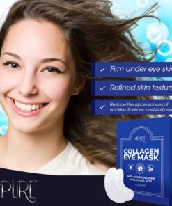 LA PURE Luxury Collagen Eye Mask - Under Eye Patches with Hyaluronic Acid, Dark Circles Under Eye Treatment, Under Eye Bags Treatment, Eye Mask for Puffy Eyes, Undereye Dark Circles Pads (15 Pairs) 15 Pair (Pack of 1) Silver 21 71eE5Fj9erL