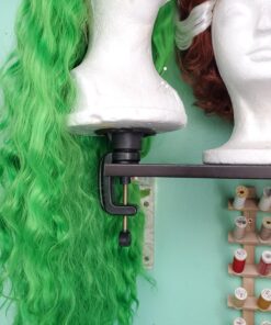 Teenitor Wig Mannequin Head Stand, 2 Pack Cosmetology Manikin Stand Mannequin Head Holder Clamp Black Wig Stand Holder 32 71eECTmAhPL