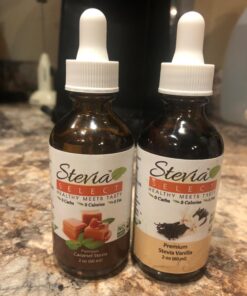 Stevia Select Vanilla Pure Stevia Extract - Liquid Zero Calorie Sweetener - All Natural Liquid Stevia Extract Sweetener Liquid - Keto Sugar Stevia Liquid - Keto Sweetener & Sugar Alternative 2 Oz 2 Fl Oz (Pack of 1) 19 71eEYMMhzcL 1