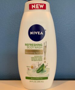 NIVEA Basil and White Tea Body Wash with Nourishing Serum, 20 Fl Oz Bottle 30 71eFXx0jcyL