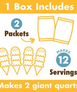 Alternative view of Triple Scoop Ice Cream Mix, Premium Vanilla, starter for use with home ice cream maker, non-gmo, no artificial colors or flavors, ready in under 30 mins, makes 2 qts (1 15oz box) 1 - Box