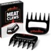 Grillaholics BBQ Meat Shredder Claws - Wolverine Style Ultra-Sharp Blades Quickly Lift Handle & Shred Meats - Best Dishwasher Safe Bear Claw Pulled Pork Meat Shredders in BBQ Grill Accessories (Black) Black 32 71eG6sDOErL