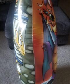 Inflatable Punching Bag for Kids with Foam Sword Set | 48" Double Sided Bop Bag for Boys, Girls and Children | Knight & Dragon Theme Imaginative and Sports Toys 23 71eGCUUssnL