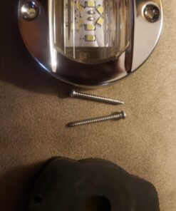 Partsam 1Pcs 3 Inch Round Marine Boat Light White 12 LED Navigation Transom Cabin Cockpit Stern Anchor Light, IP68 Submersible, Courtesy Deck Light for Pontoon Fishing Boat Kayak Sailboat 25 71eGNyvqScL