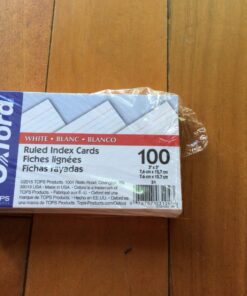 Oxford Ruled Index Cards, 3" x 5", White, 100-Pack (31) 26 71eGOCjosqL