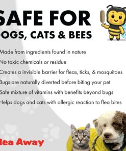 Flea Away All Natural Supplement for Fleas, Ticks, and Mosquitos Prevention for Dogs and Cats, 100 Chewable Treat Tablets, Single 1 Single 27 71eGcgcCcpL