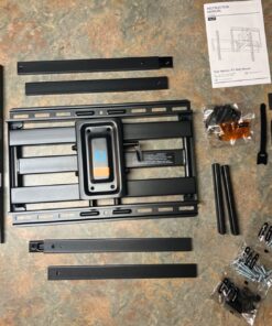 Pipishell Full Motion TV Wall Mount for 37-75 inch Flat/Curved TVs up to 100lbs, Wall Mount TV Bracket Swivel and Tilt, TV Mount Fits 8/12/16" Wood Studs, Max VESA 600x400mm, PILF3 41 71eGhfPCVL