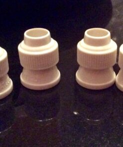 Ateco Standard Plastic Couplers, for Use Cake Decorating Tubes and Bags, Set of 4, 4 Count, White Standard Couplers - 4 pieces 9 71eGq4Vx34L