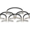 Hosa IRG-600.5 Low-Profile Right Angle Guitar Patch Cable, 6 Inch (6 Pieces) , Black 6 Inch (6 Pack)
