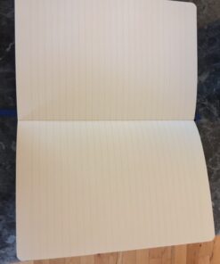 Thick Classic Notebook with Pen Loop - A5 College Ruled Hardcover Writing Notebook with Pocket + Page Dividers Gifts, Banded, Large, 180 Pages, 8.4 x 5.7 in blue 41 71eHaItuEqL